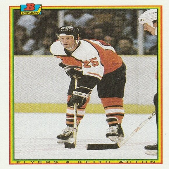 Keith Acton Philadelphia Flyers NHL Hockey Card Collection - 3 Card Set - Picture 3 of 4